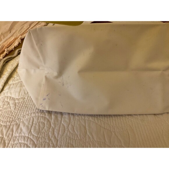 Longchamp Le Pliage Large Tote White Long Handles - Picture 6 of 6